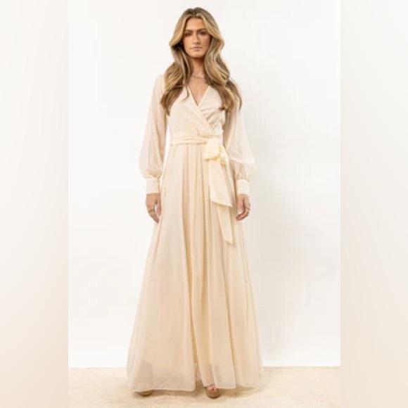 Bohme Veronica Maxi Dress in Cream - Picture 1 of 5